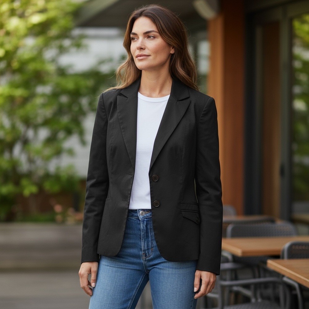 ⭐️Mexx Black Women's Blazer Size 8 Jacket Classic Black Blazer